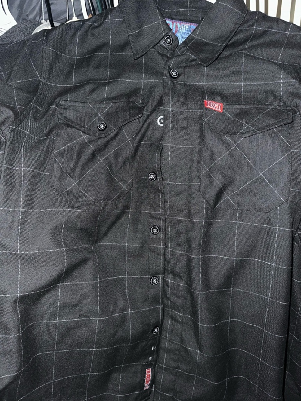 DIXXON Black Windowpane Flannel